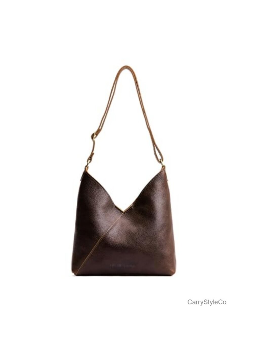 Full Grain Leather Slouchy Crossbody Shoulder Bag
